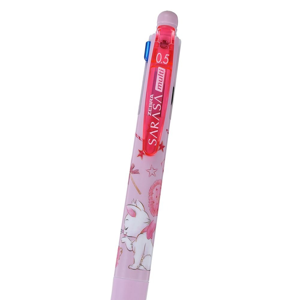 現貨｜【日本 Disney Store 限定】Marie 瑪麗貓 富貴貓 日本製 Zebra SARASA multi 4+1 多功能5用筆 4色啫喱筆+鉛芯筆 214064