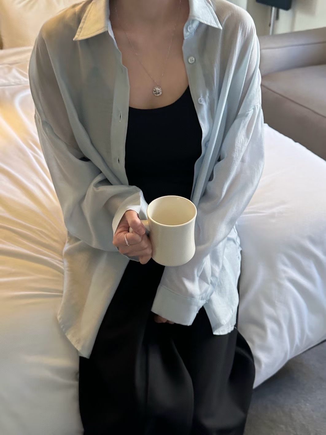 <突發開團．初春盛夏空氣感防曬冷氣衣> 薄身透膚恤衫 RH0029