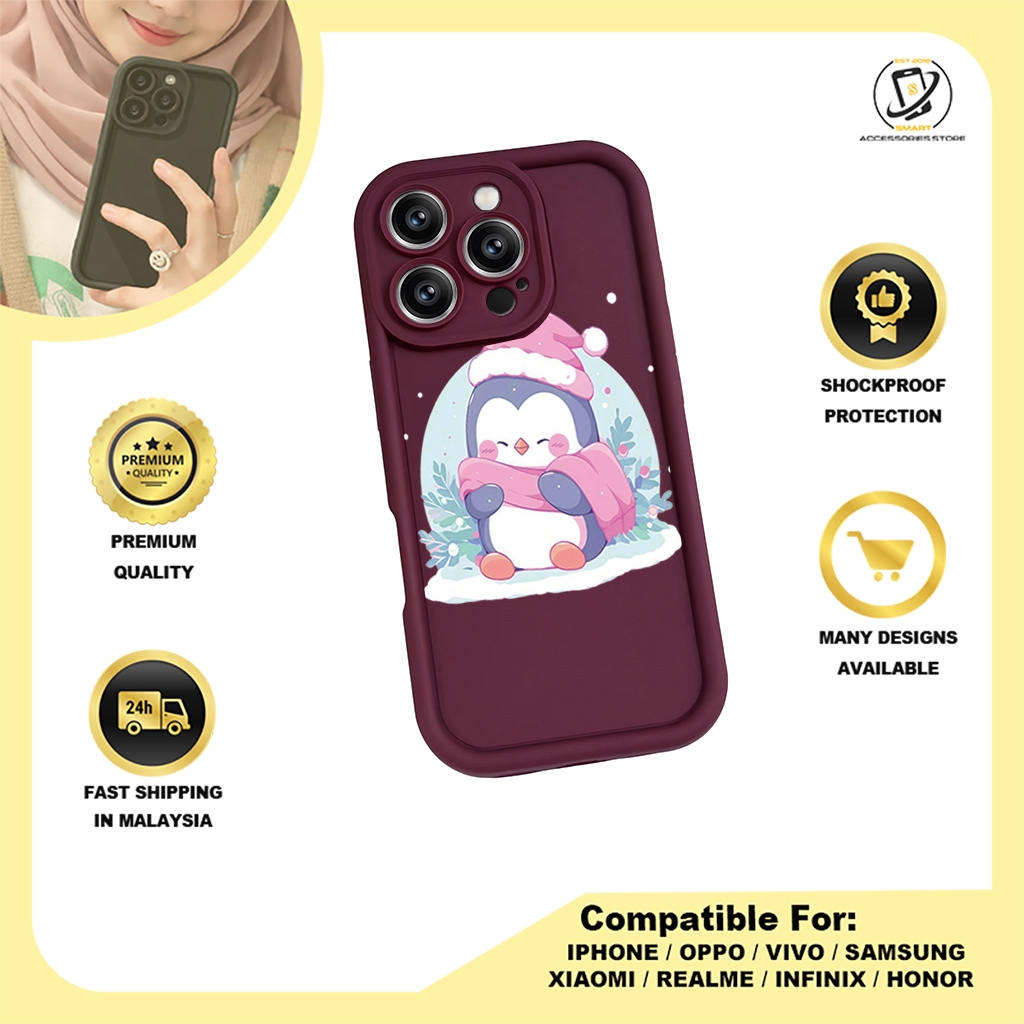 TPU DESIGN CASE PHONE FOR INFINIX - DESIGN PENGUIN