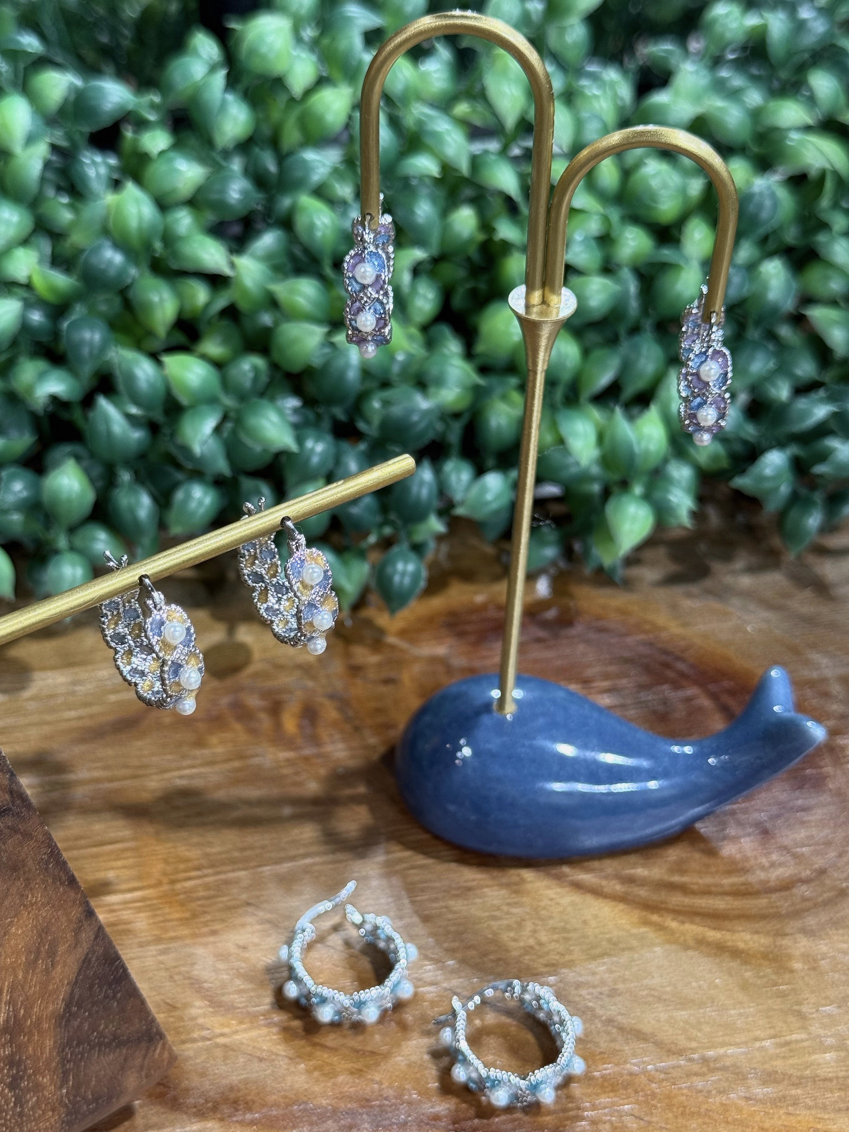 露珠花冠 Dewdrop Wreath Hoop Earrings | 耳圈款耳環