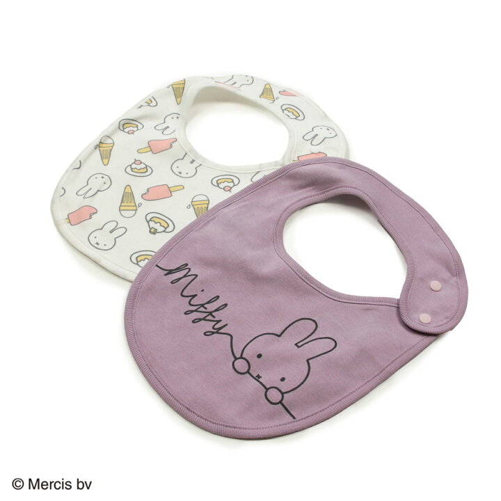 🇯🇵預訂 日本直送🇯🇵Miffy印花純棉口水巾圍兜兩件套