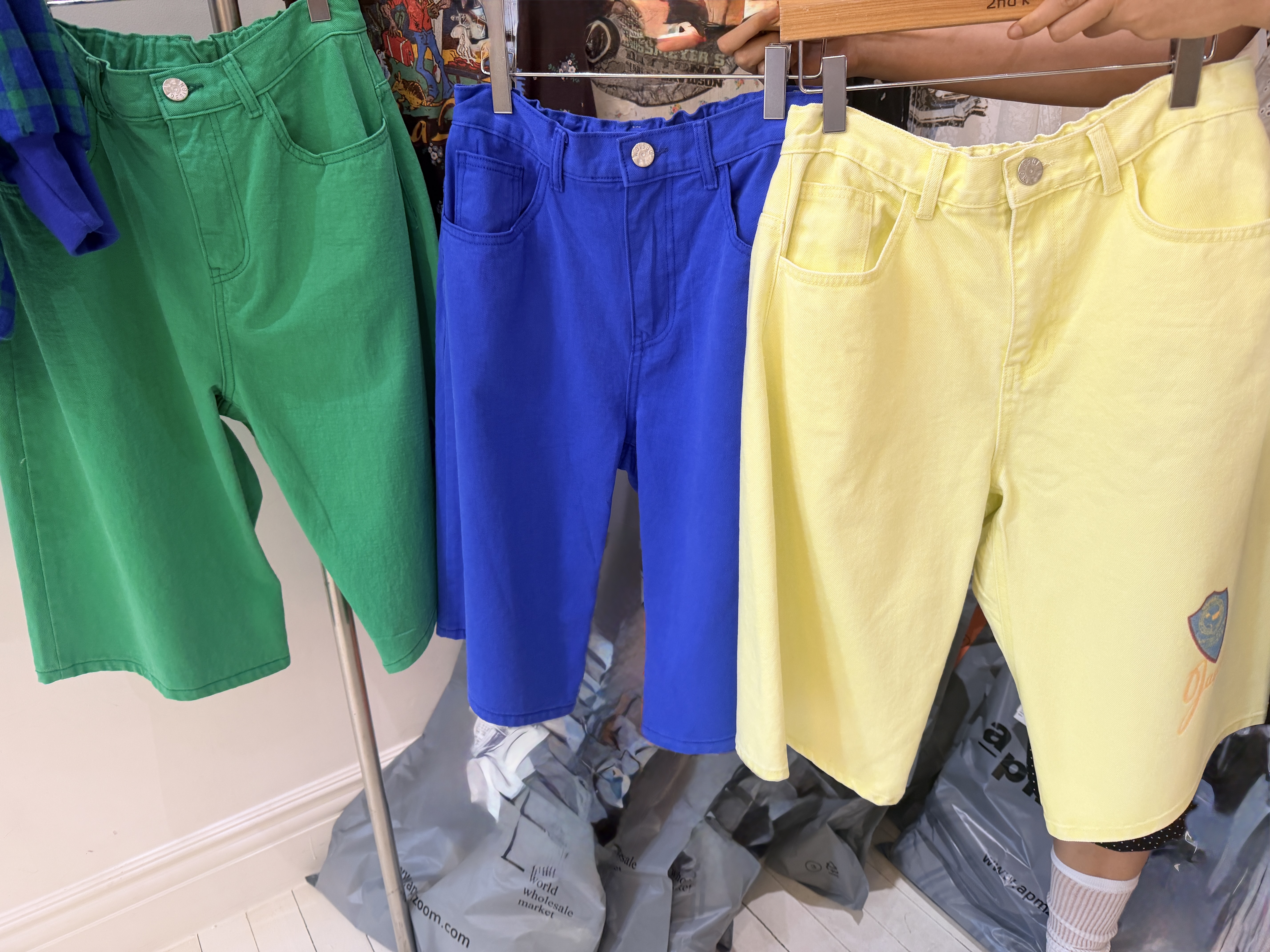 Colourful shorts
