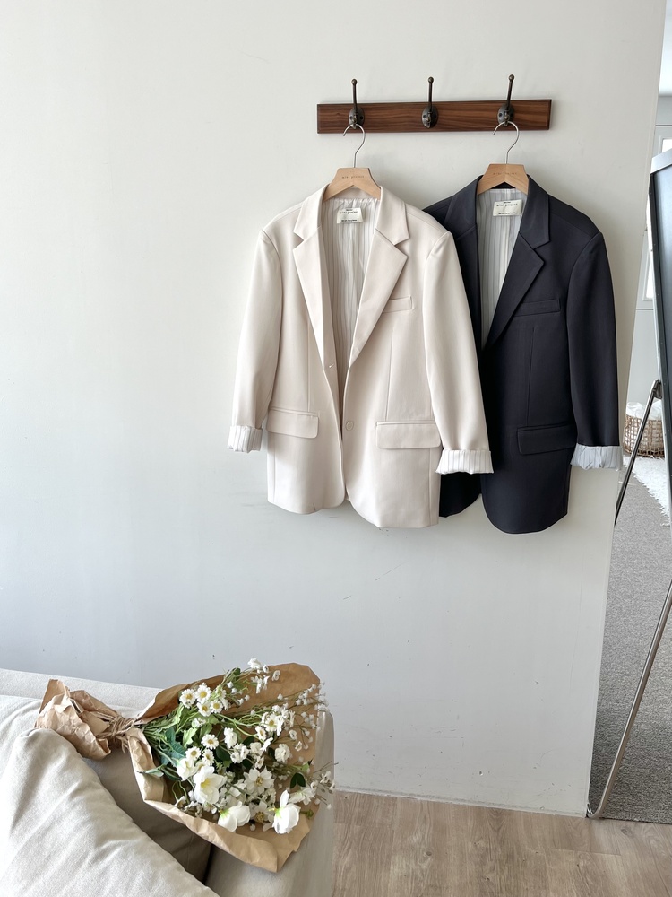 Atelier Relaxed Blazer (Charcoal)