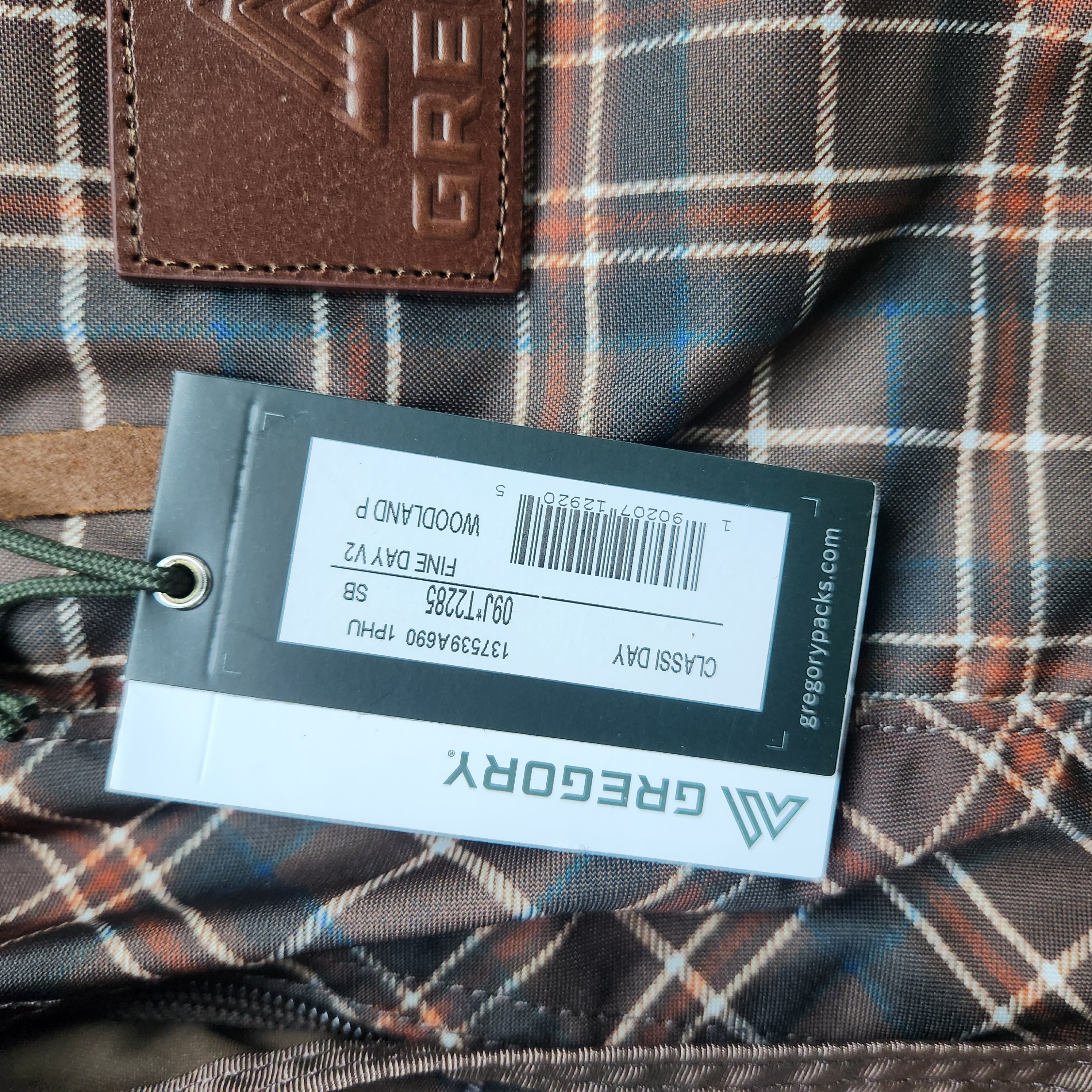 【現貨】GREGORY FINE DAY V2 18L WOODLAND PLAID【現貨36小時內寄出】