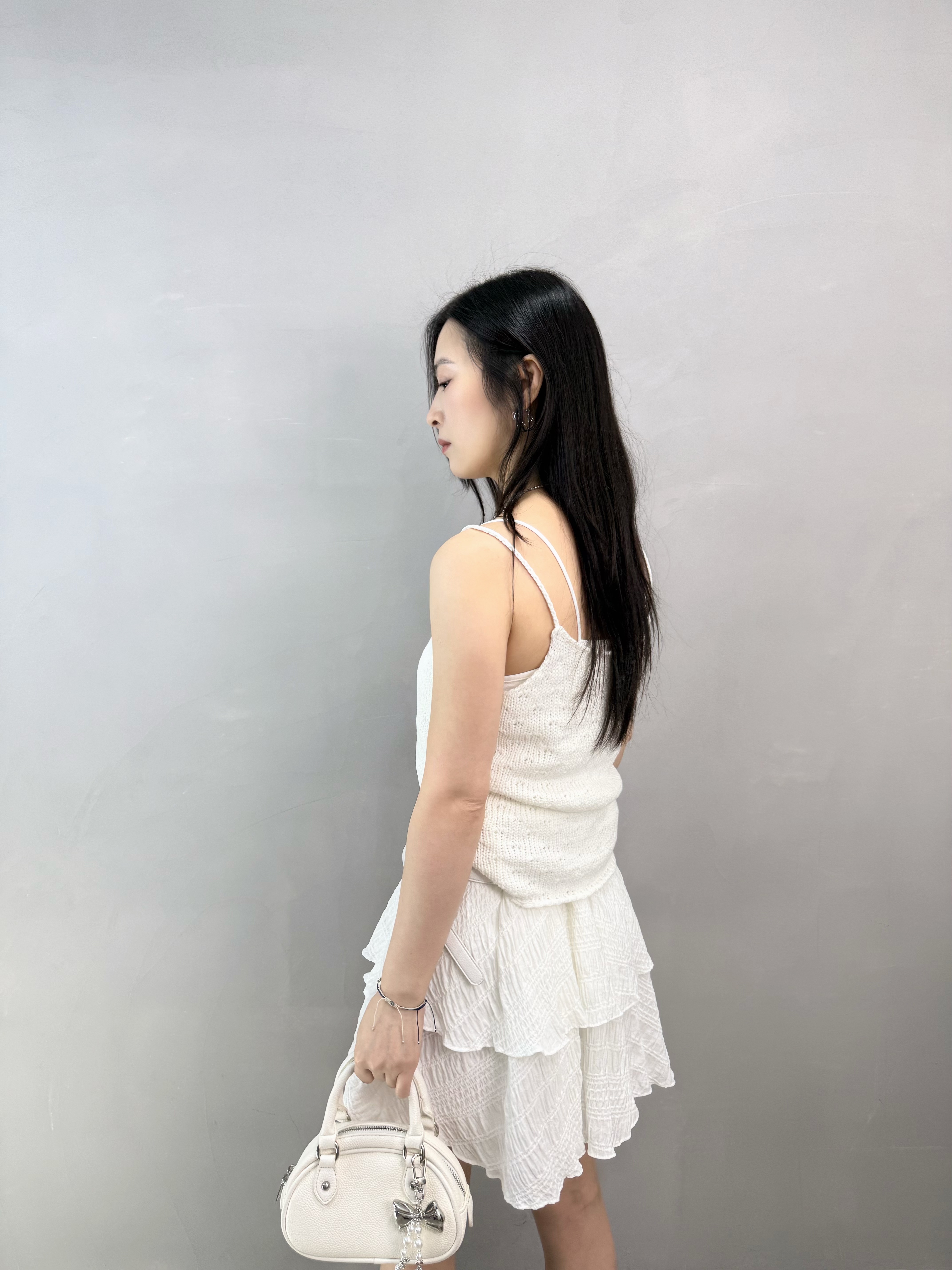 M80 壓花層層裙褲