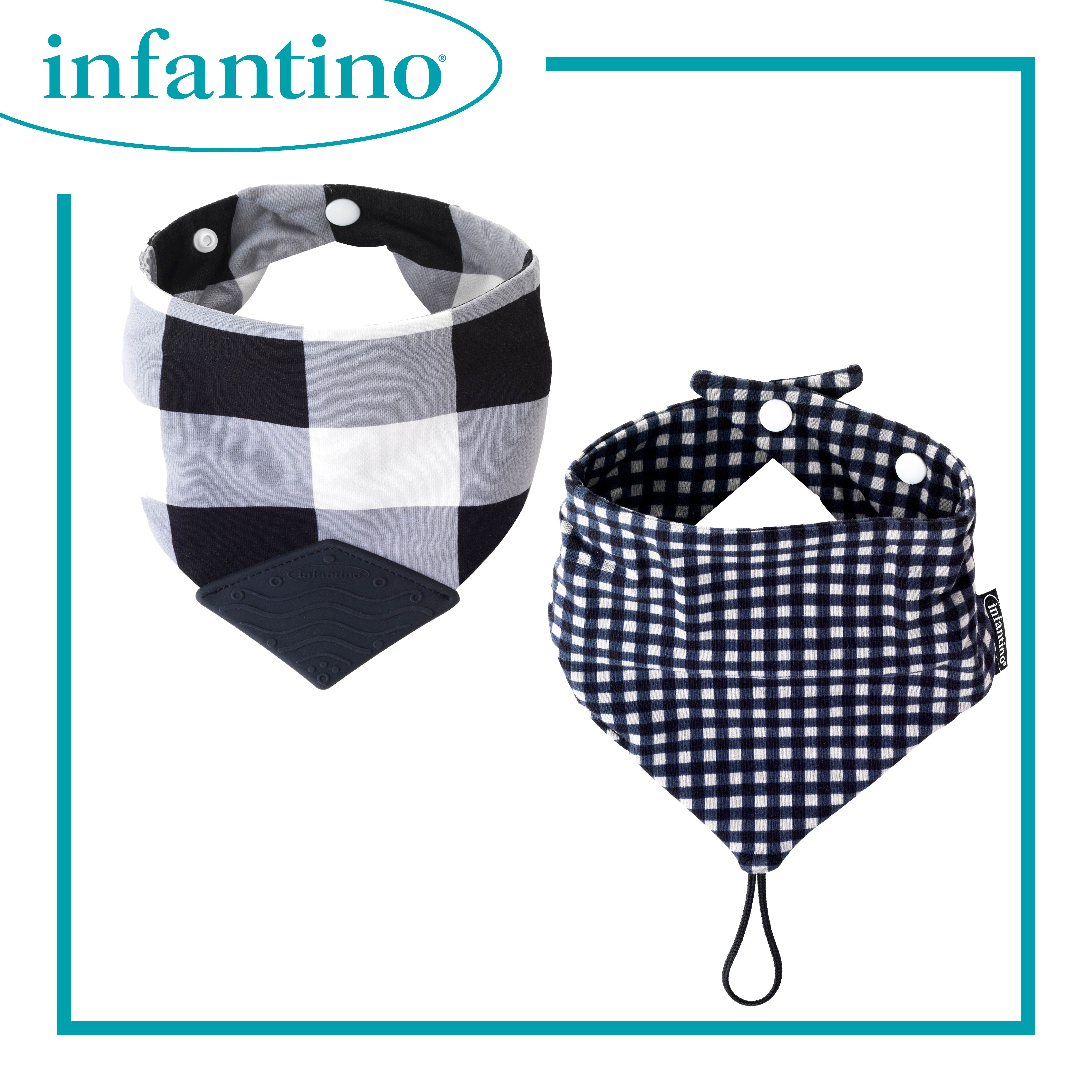 三角圍巾 (1套2件) Bandana Bibs (Set of 2)
