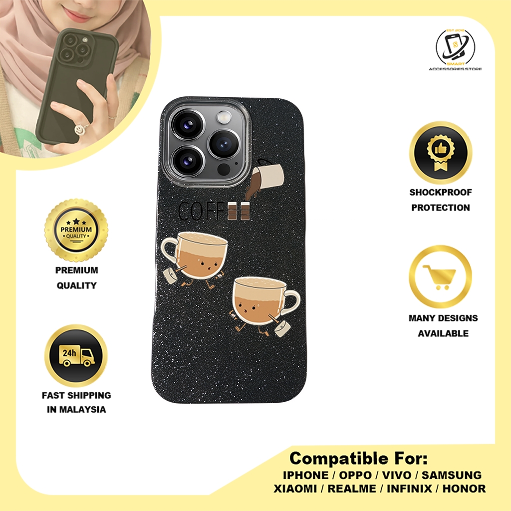 BLING CASE PHONE FOR IPHONE - DESIGN COFFEE B