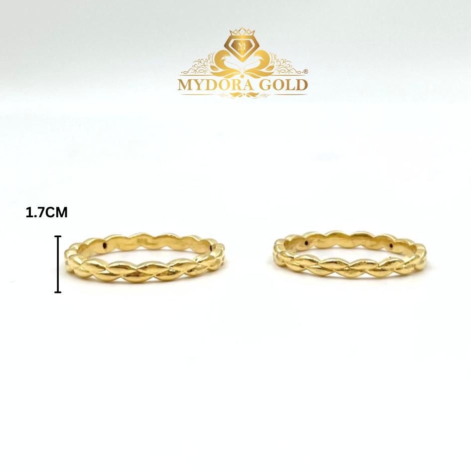 MYDORA Cincin Mini Golden Rope (5G) l EMAS 916/ 22K