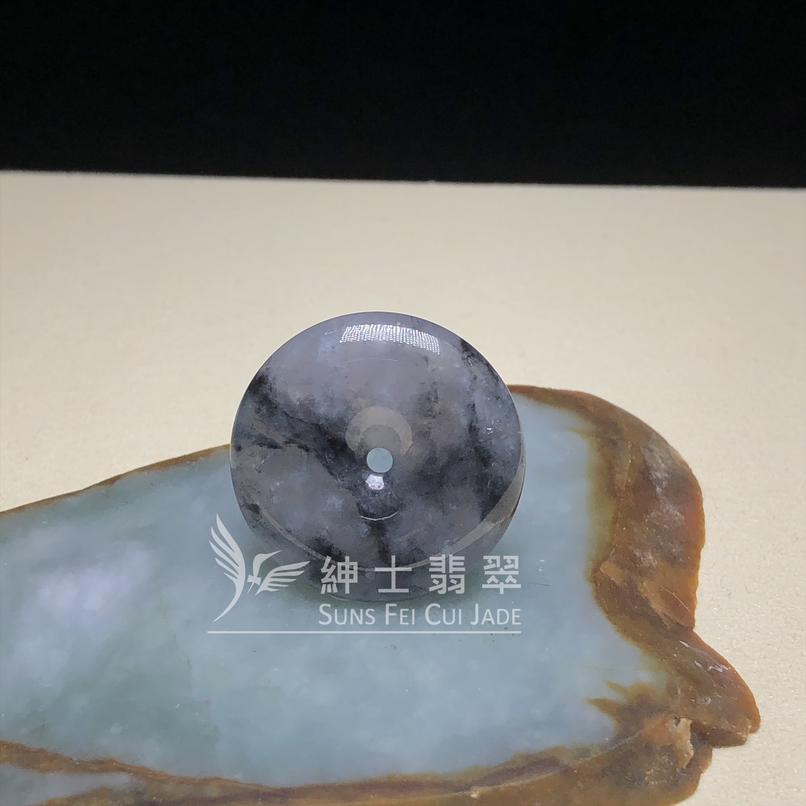 山水烏雞平安扣  B08287