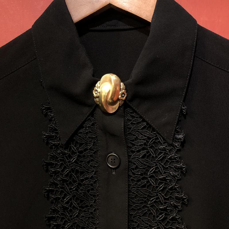 Antique Turn of Century Victorian Style Dress Clip (CB093)