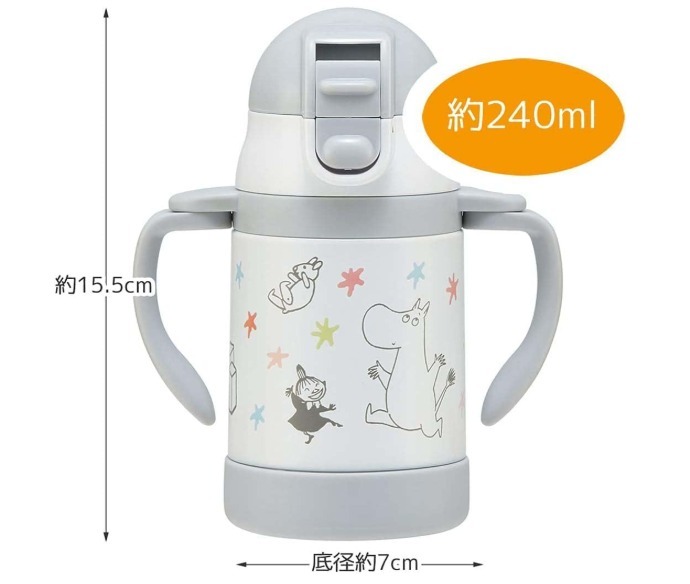 日本🇯🇵Skater姆明不鏽鋼吸管保溫杯240ml
