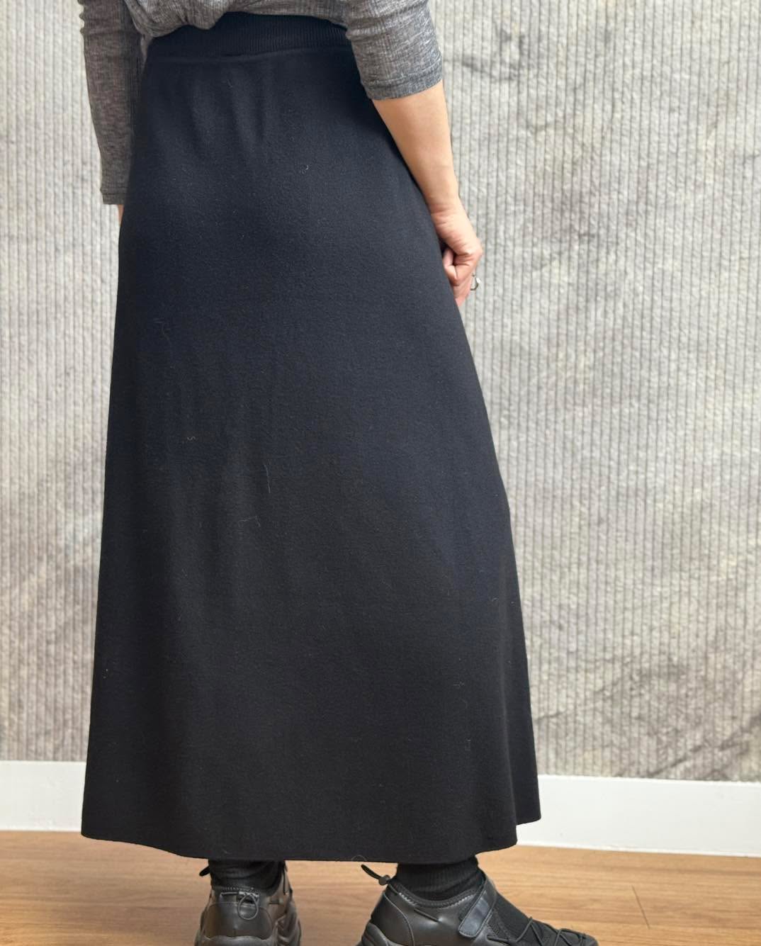 修hip針織束繩半腰裙