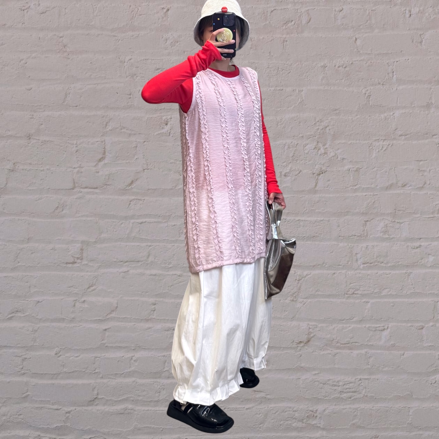 221143 立體荷葉邊連身裙