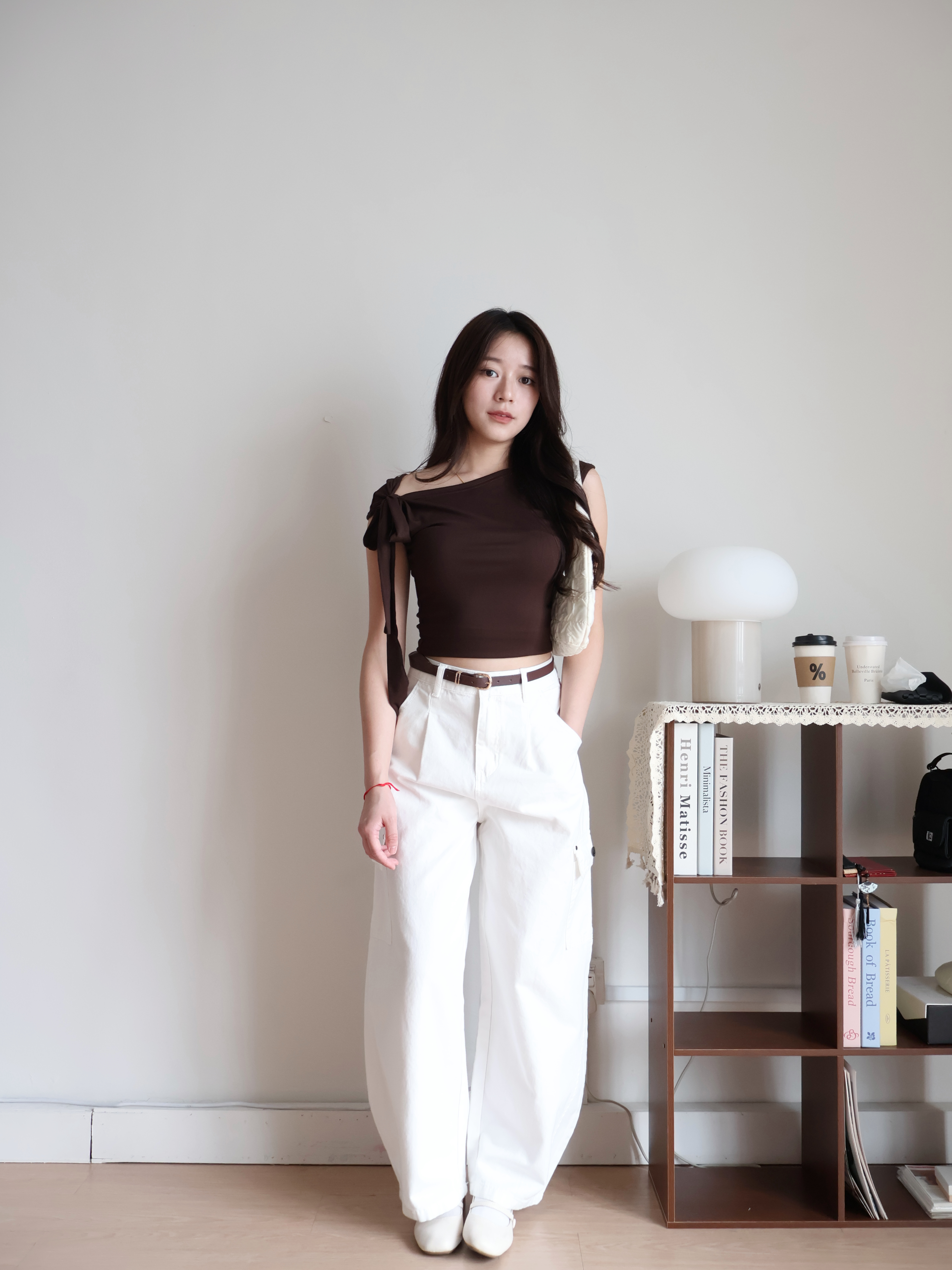 Hazel Cropped Top | Brown