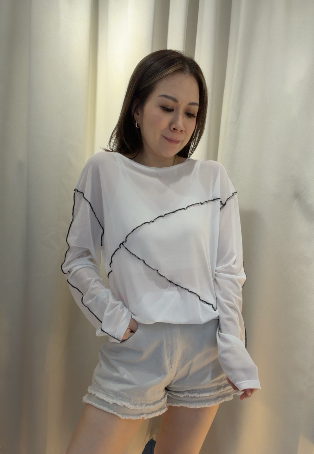 網紗防曬Top