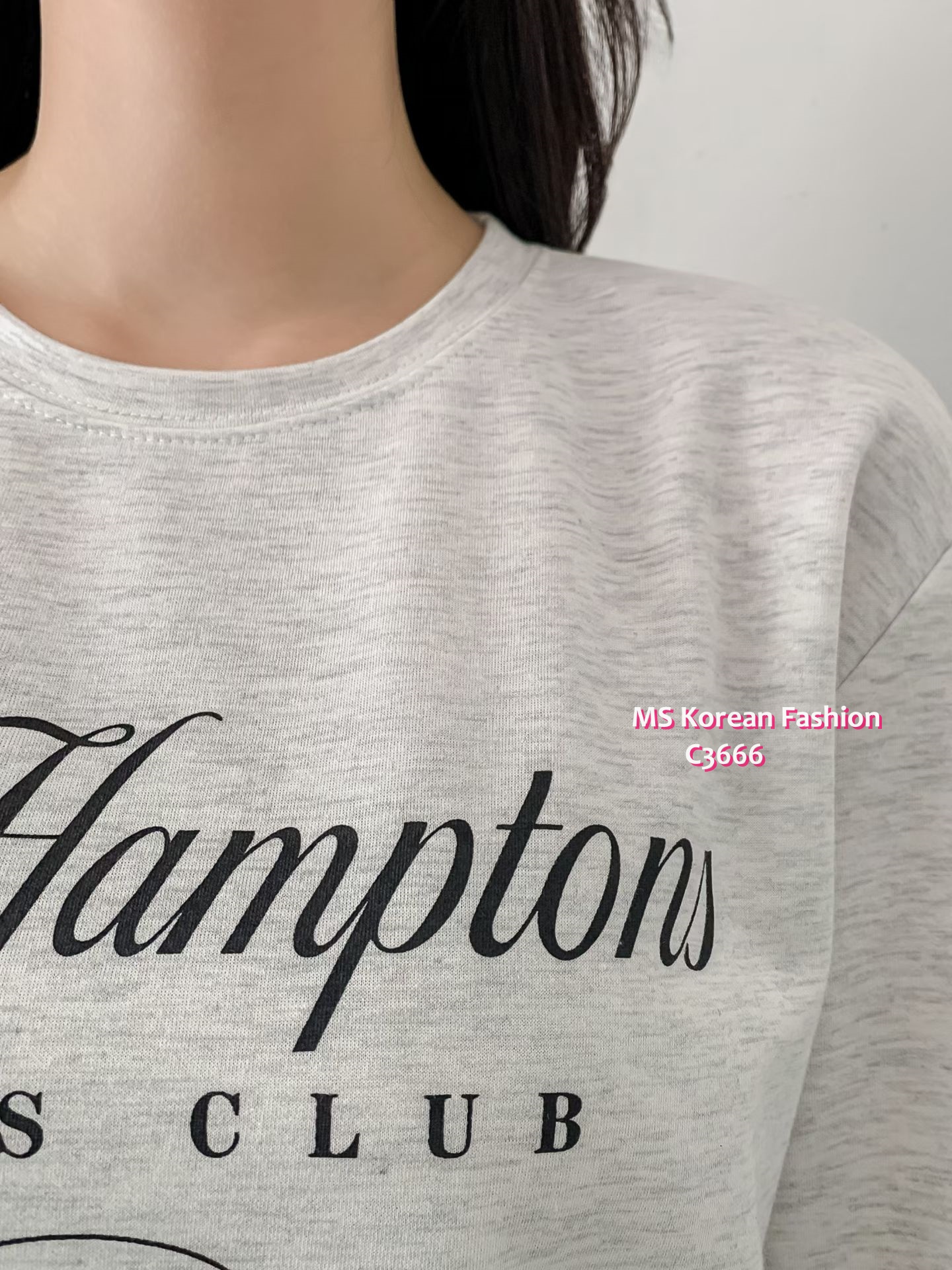 C3666 韓國🇰🇷簡約有款字母tee