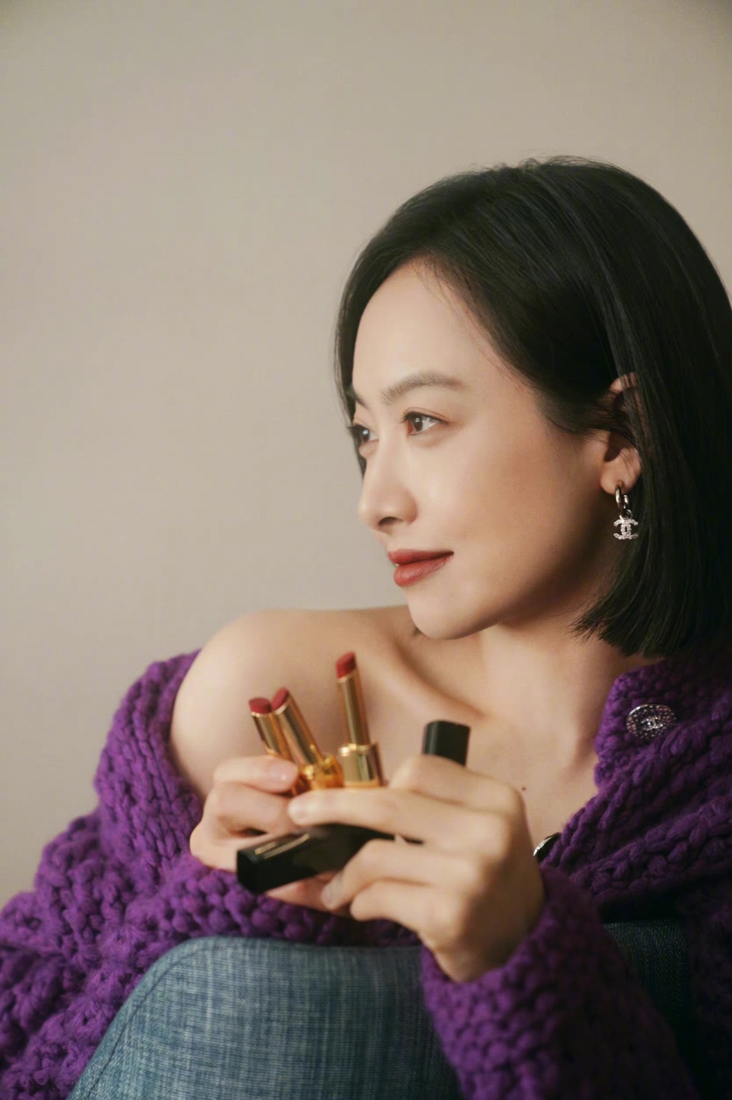 【現貨】【原單】CHANEL 滿鑽CC標誌耳環 連禮盒