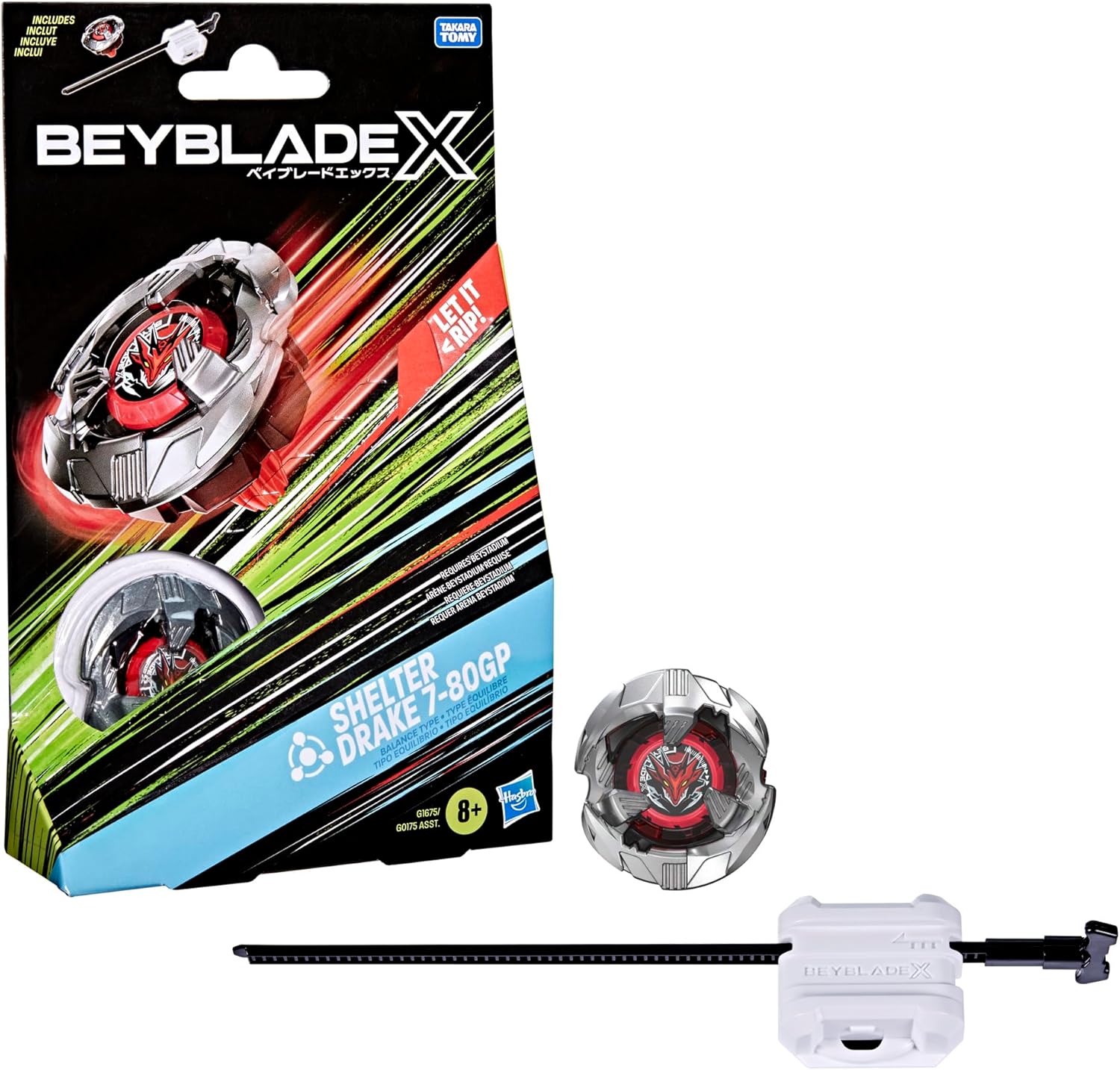爆旋陀螺X 神護魔龍 BEYBLADEX Shelter Drake 7-80GP BX-39 01 籤王 Starter Pack Set (美版)
