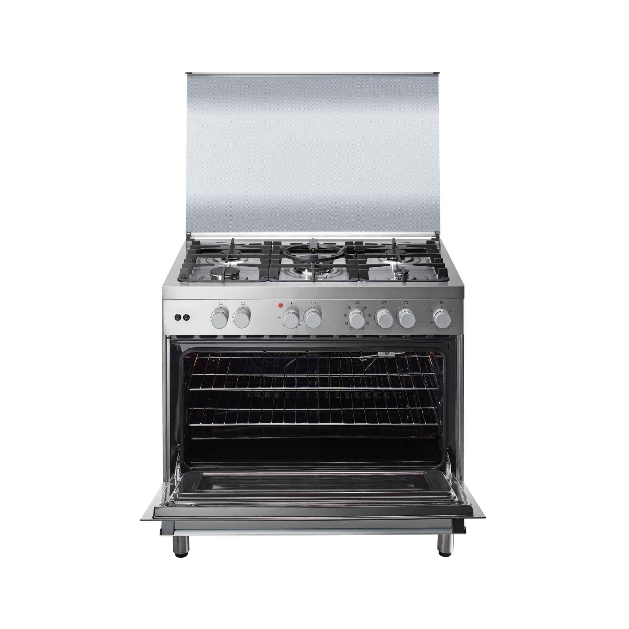Electrolux 90cm Dual Fuel Freestanding Cooker with Electric Oven (EKM9689X)