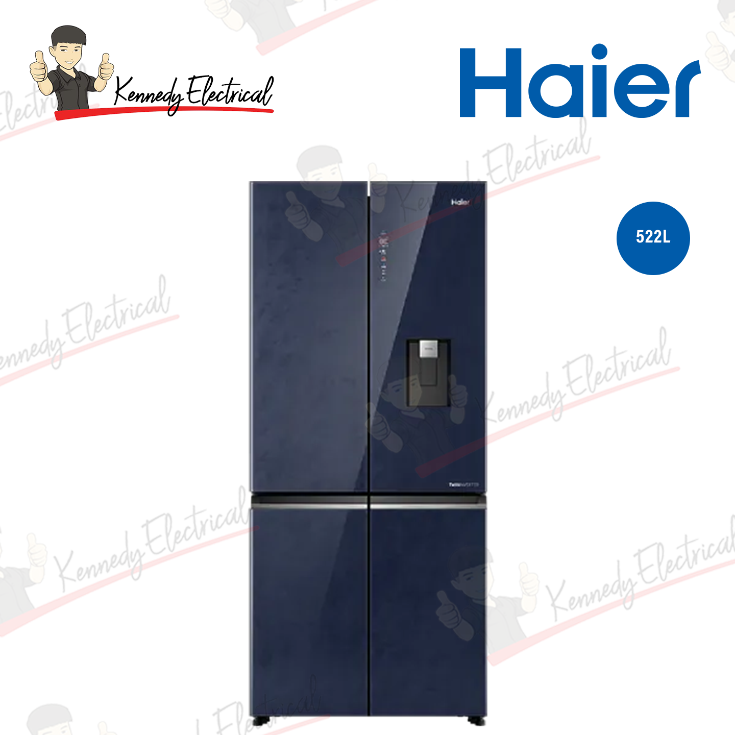 Haier 618L Multi-Door Inverter Glass Fridge Gold (HRF-IM618AG)