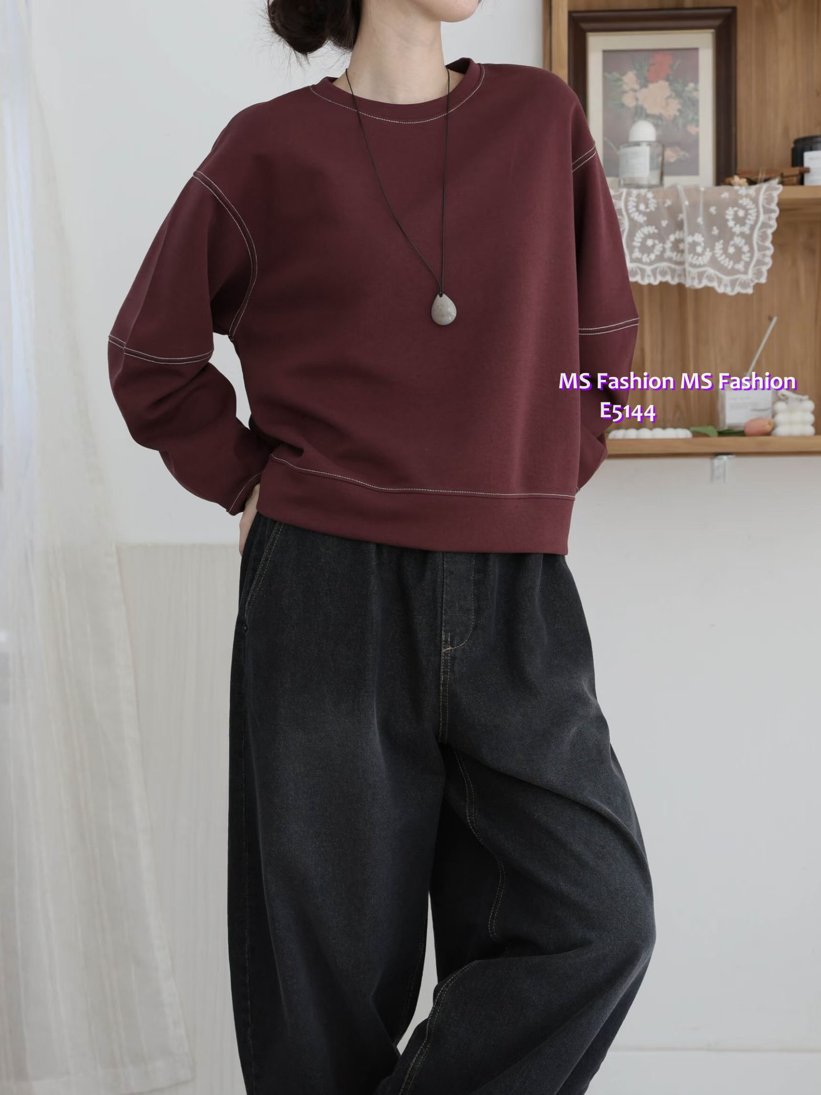 E5144 靚料明線top