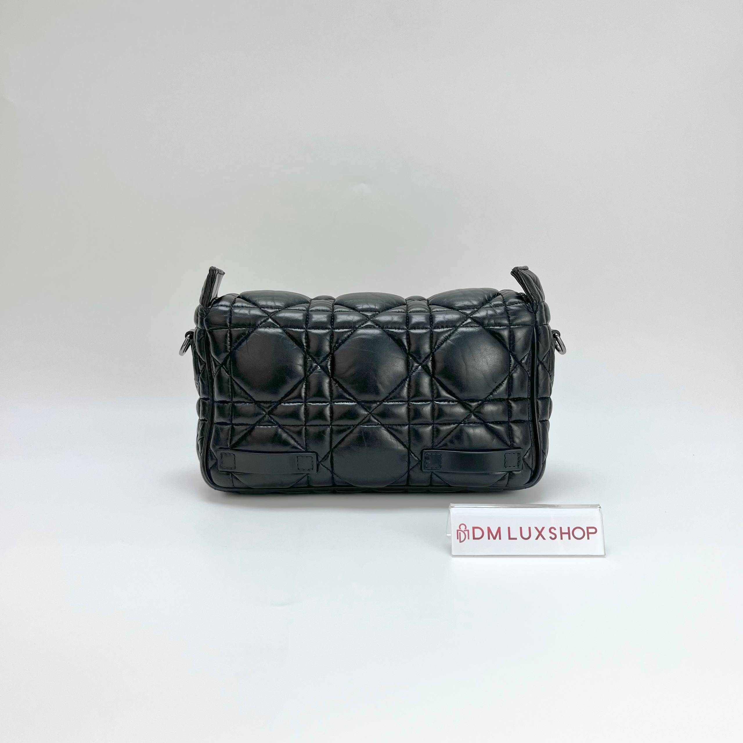 Dior Black Calfskin Diorcamp Messenger Bag