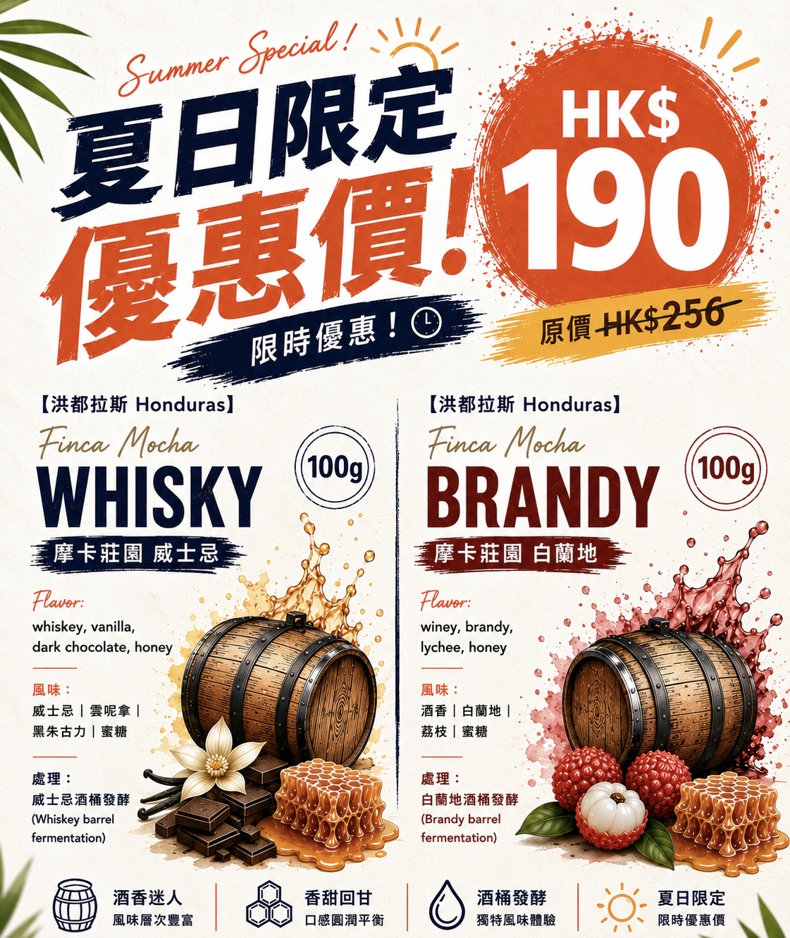 ☀️ 夏日限定優惠 Summer Special  Finca Mocha Barrel Fermentation Series