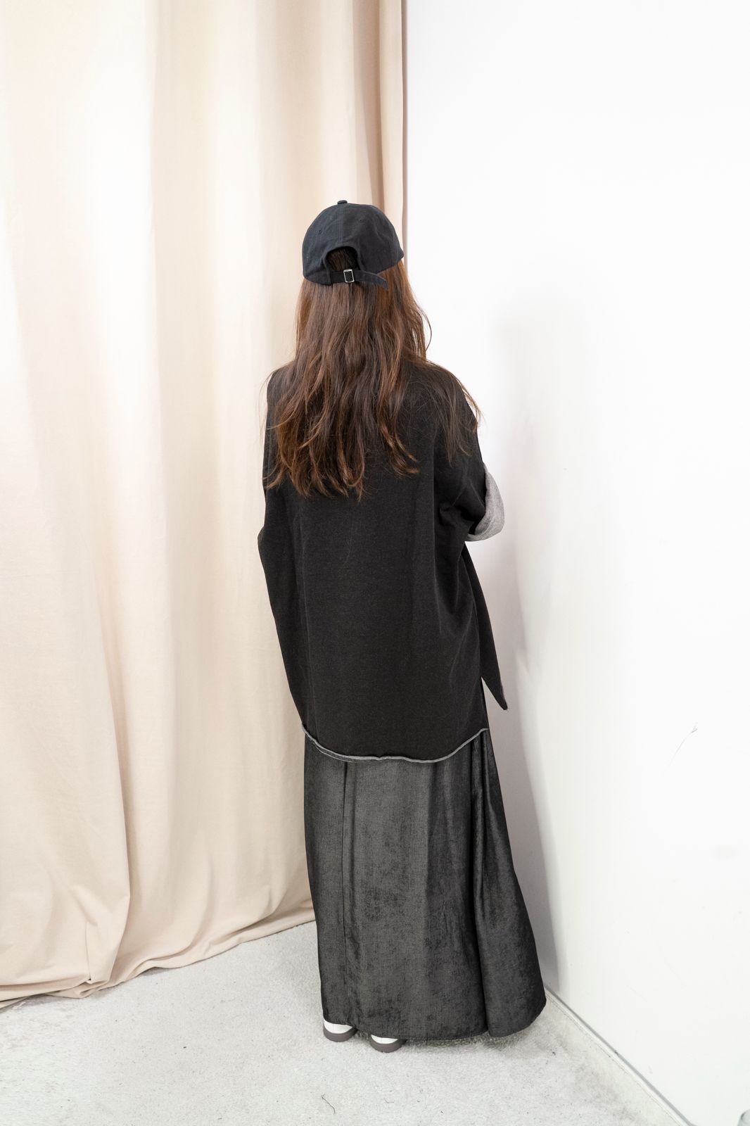 Oversize 牛仔Top（黑色）