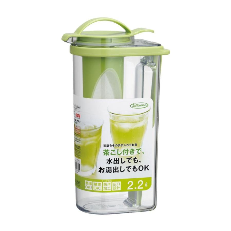 🔥🔥【日本直送《LUSTROWARE》帶茶隔雙向擺放冷熱水壺 2.2L】
