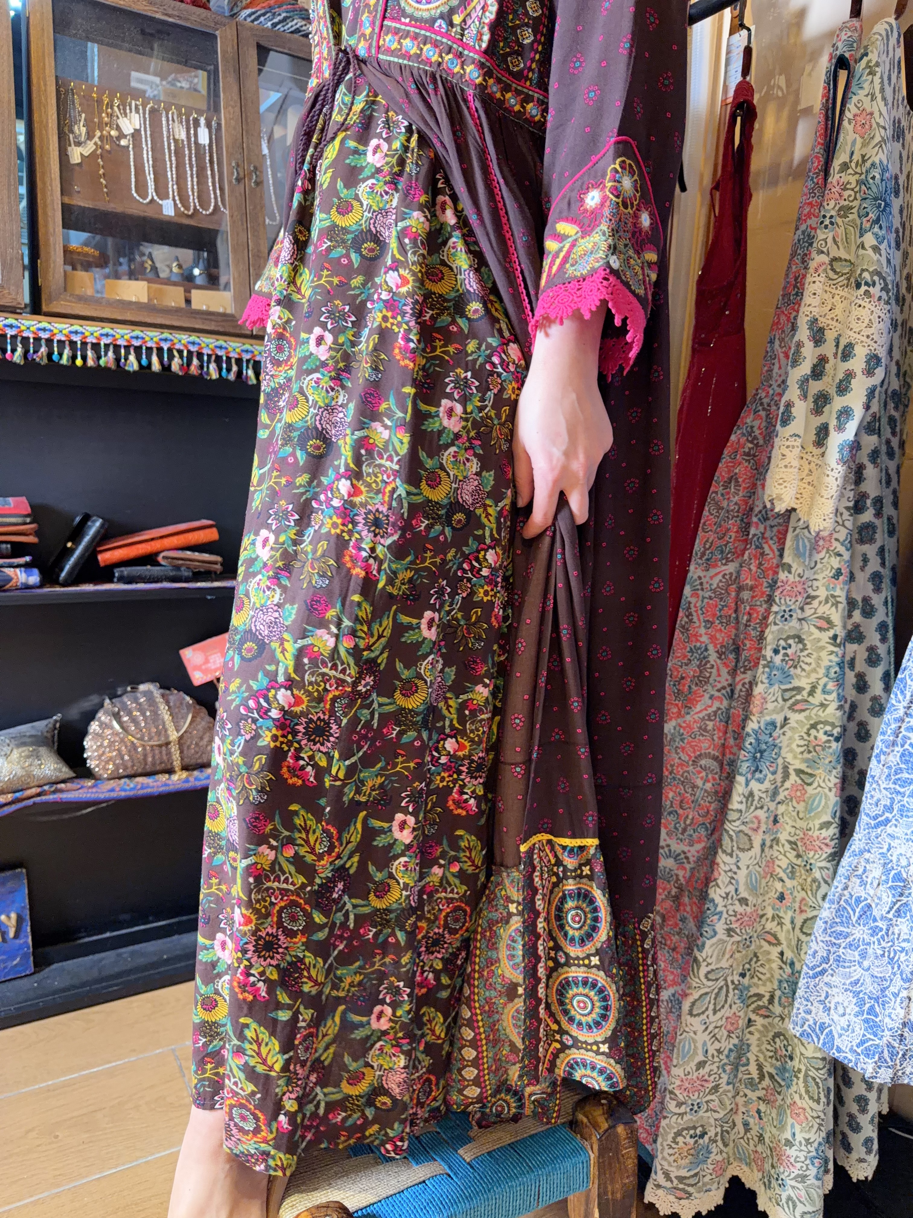 1663 Brown X Purple Mandala Set of 2 Sleeveless OP+Outer