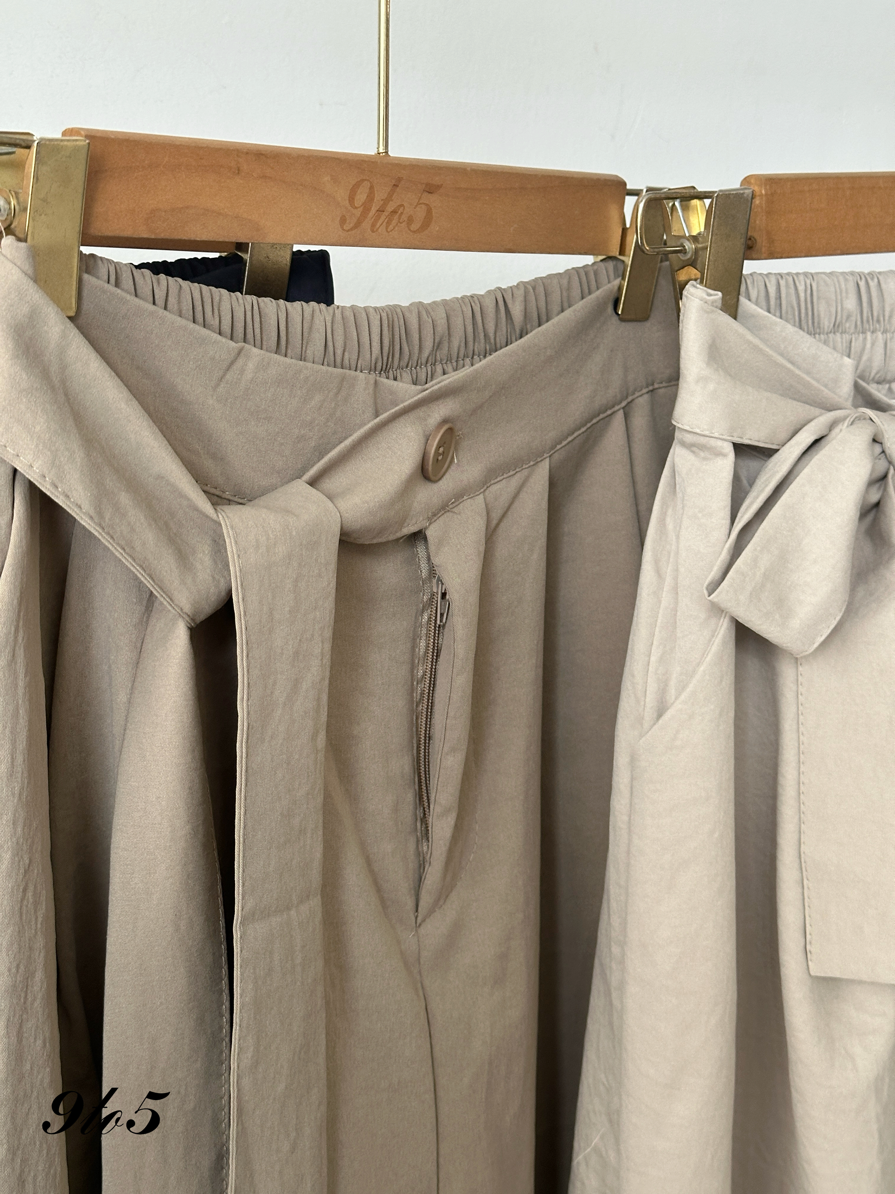 S1861 Bow-tie Wide Leg Pants - 4 Colors 