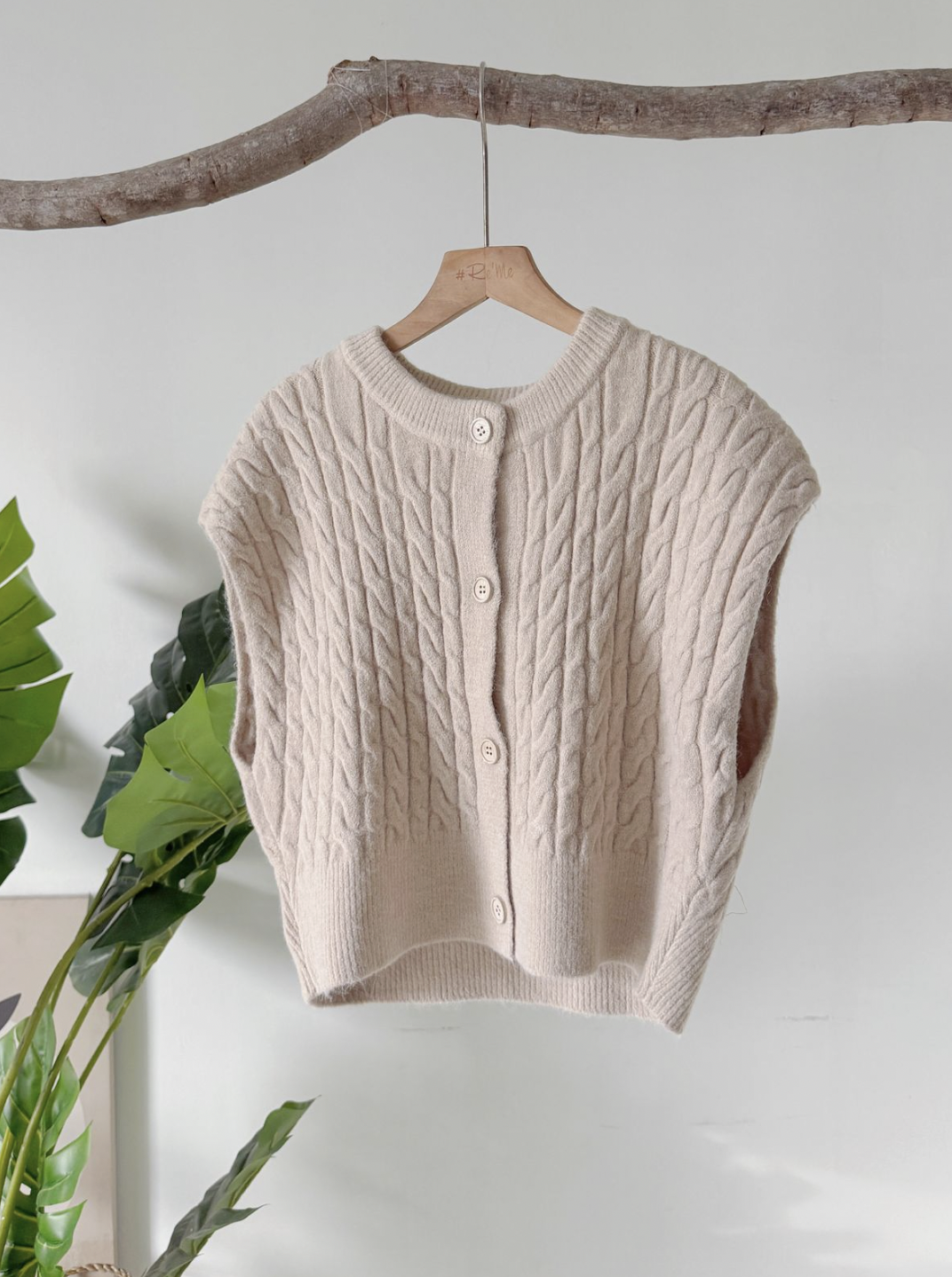 秋日针织复古马甲