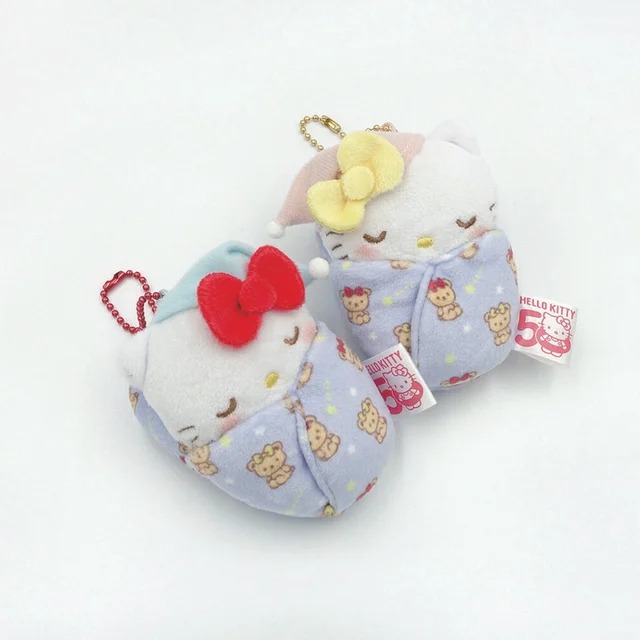 Sanrio Hello Kitty 50周年睡袋 公仔掛飾