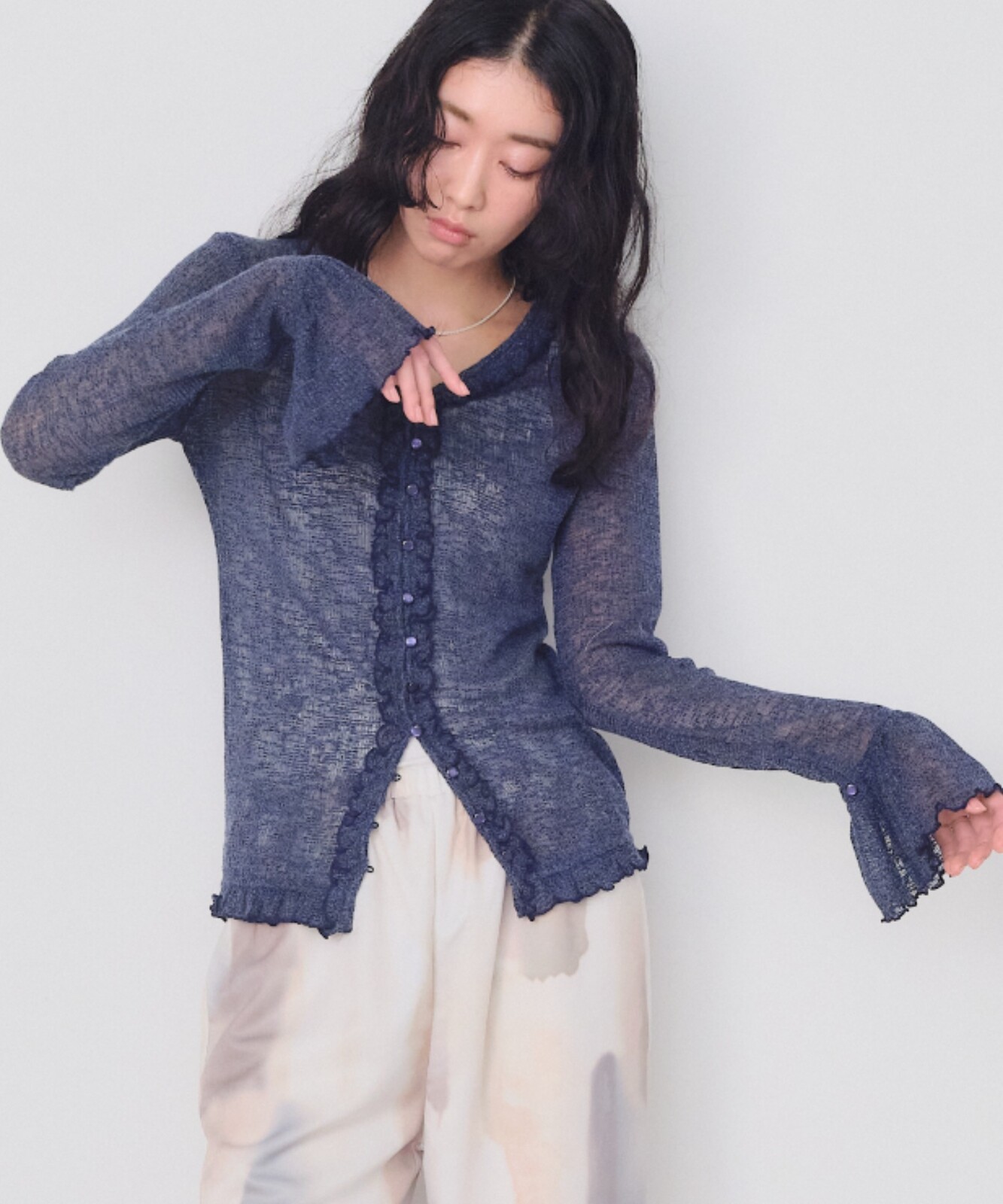Ruffle針織薄衫【JT030】