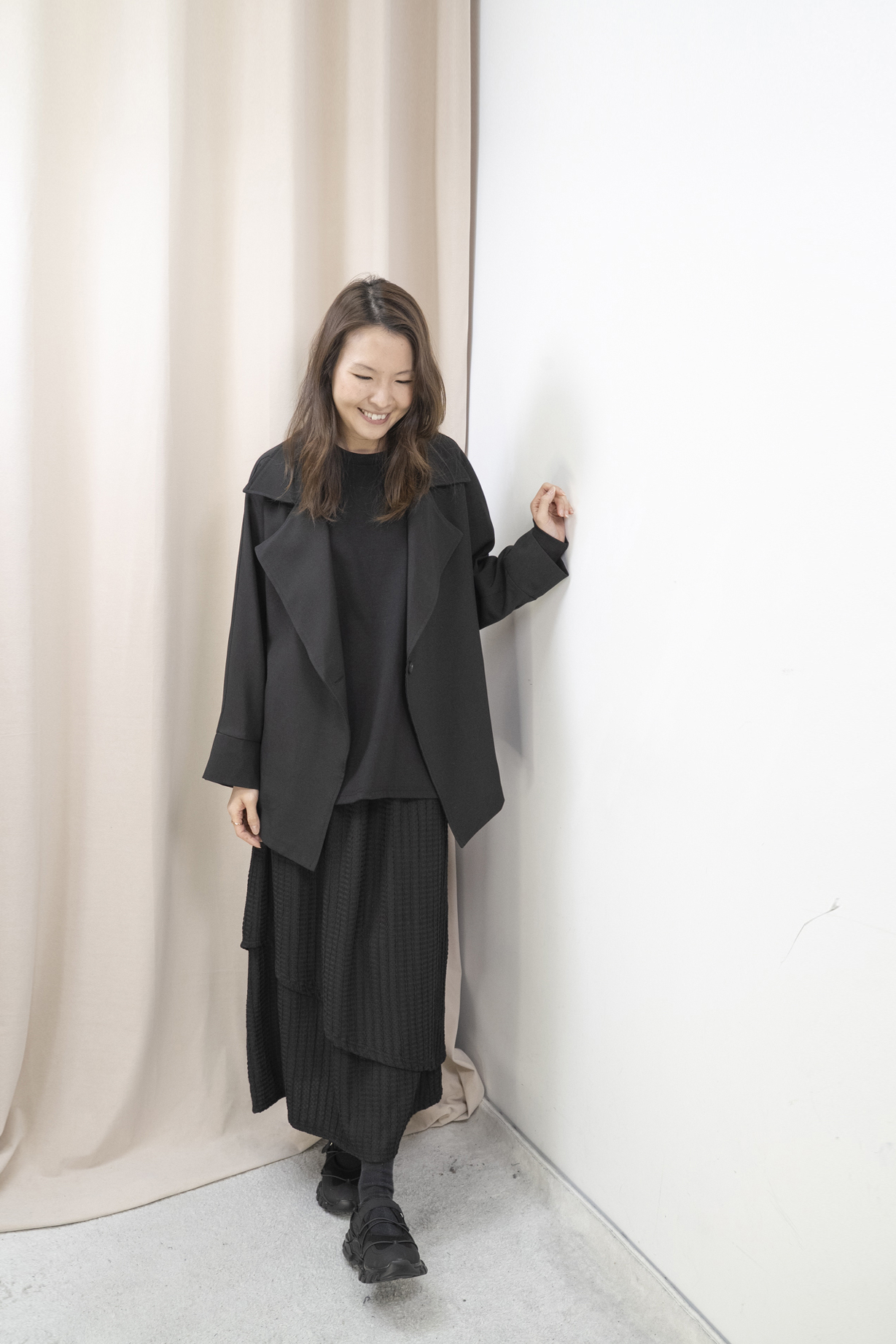 層次優雅半身裙（2色）