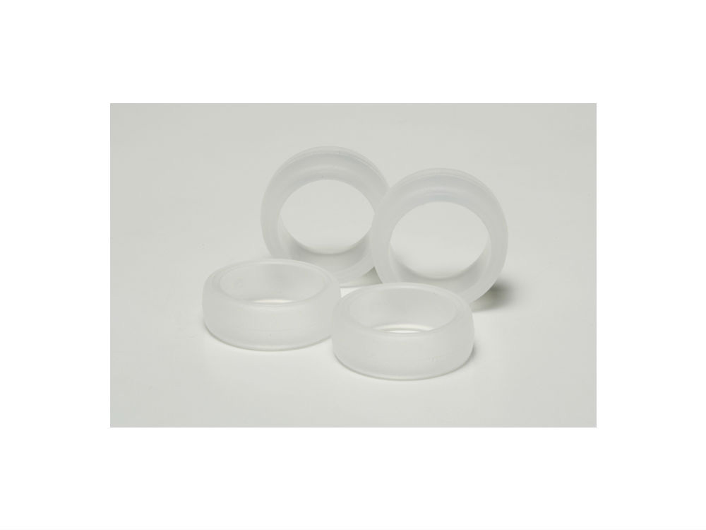 LARGE DIA. SOFT SLICK TIRE SET (CLEAR)