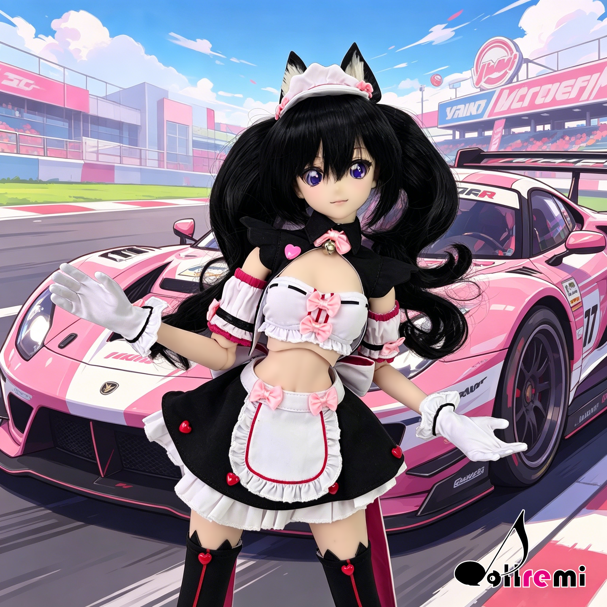 【dollremi】(DD0714) COS NEKOPARA Vol.1 Soleil opened! Chocolate Racing Girl Ver. 巧克力 賽車女郎 ver.