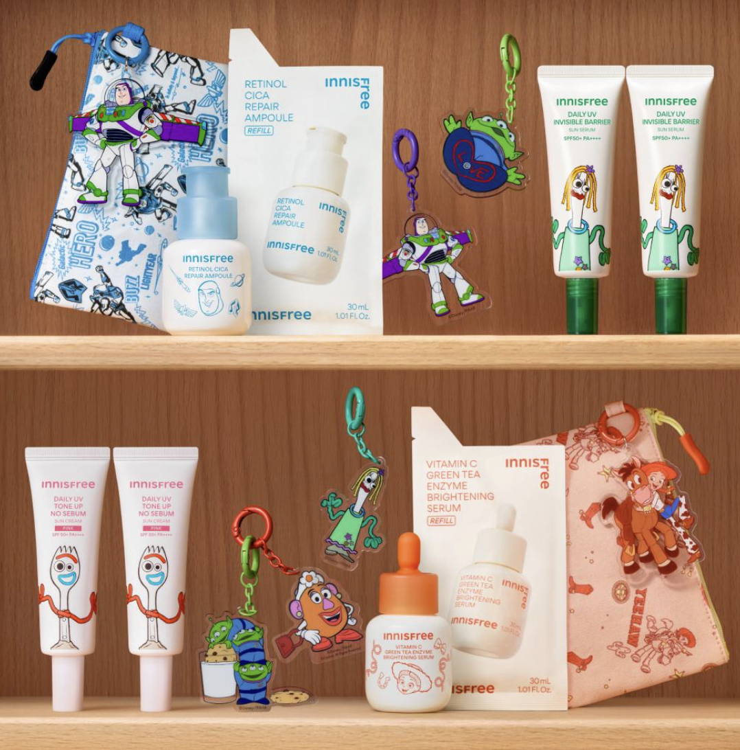 淨膚去印｜韓國 innisfree X Toy Story A醇積雪草 速效淨肌修護精華 1+1 +送收納袋｜Retinol Cica Repair Ampoule 