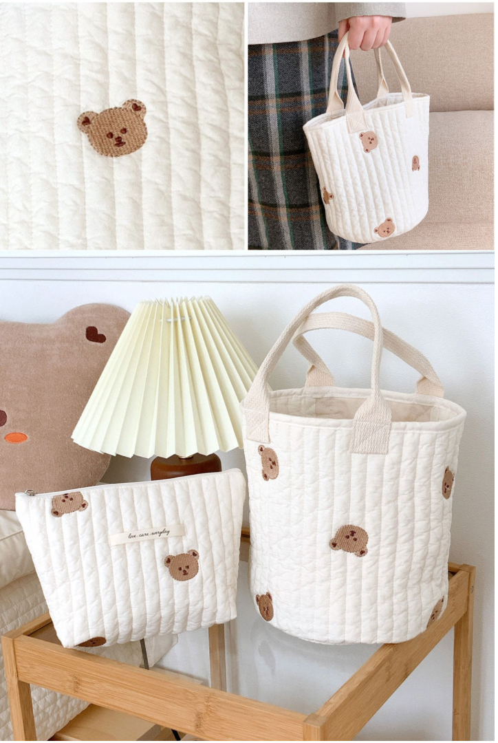 Dottodot 棉質衍縫一手包