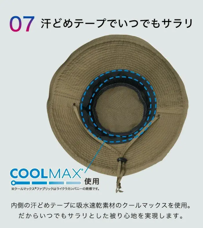 現貨🌸日本直送 |日本 360° 通風 |抗UV |吸水速乾 | 撥水加工防曬帽/太陽帽/漁夫帽 （黑色）