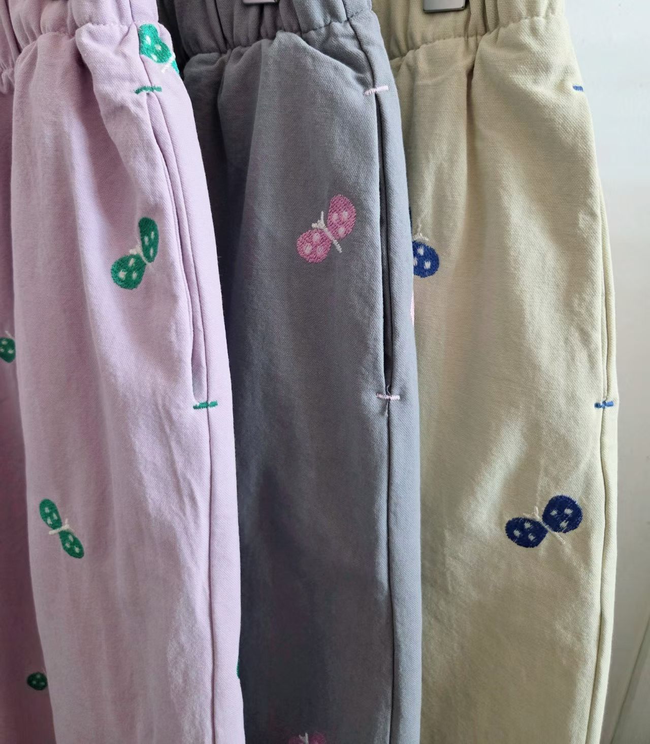 LO OE 繡線蝴蝶仔褲