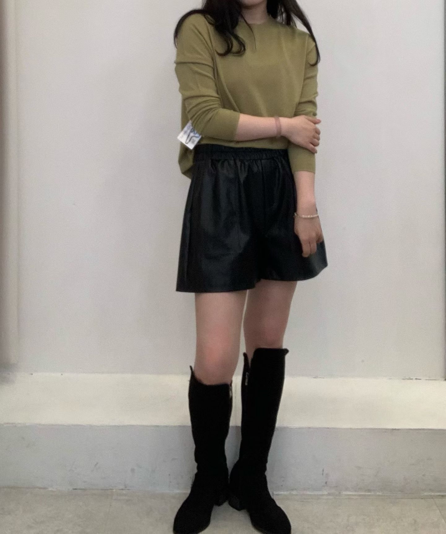 TOP21_12A 一體成型圓領羊絨羊毛TOP (6色)