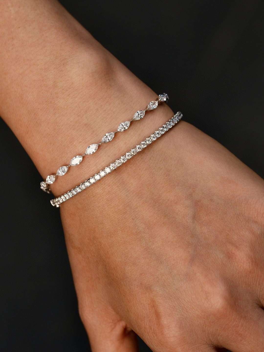 18K 培育鑽石手鏈