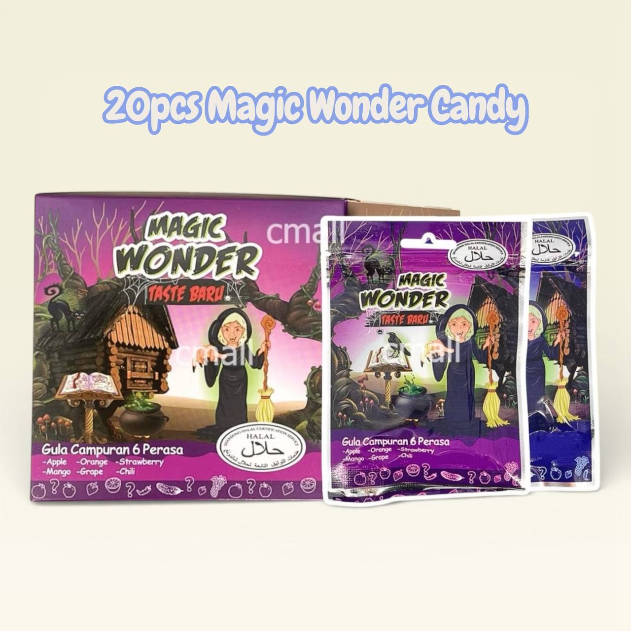 QEQE Magic Wonder 6flavours 20pcs Candy