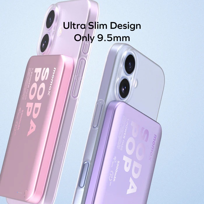 Momax 1-Power Pass 5000mAh 磁吸流動電源 (CCC 認證)