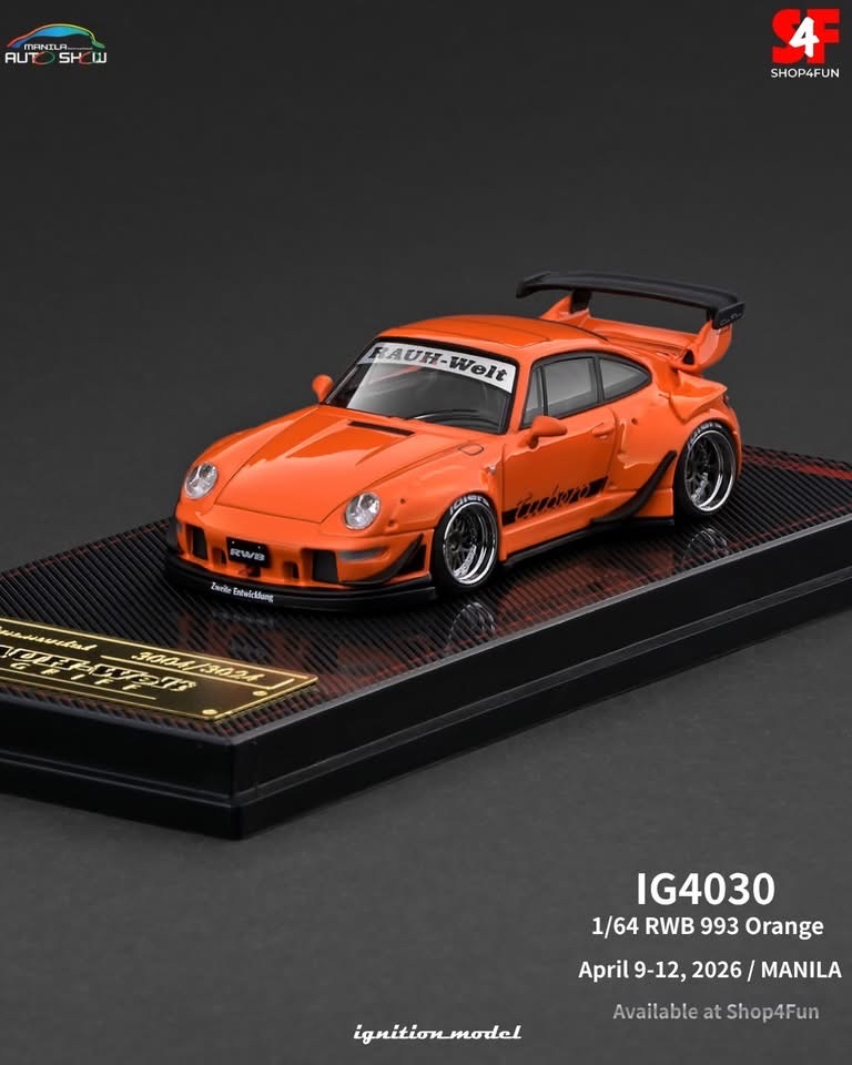 (預訂 Pre Order) IG (IG4030) 1/64 RWB 993 Orange