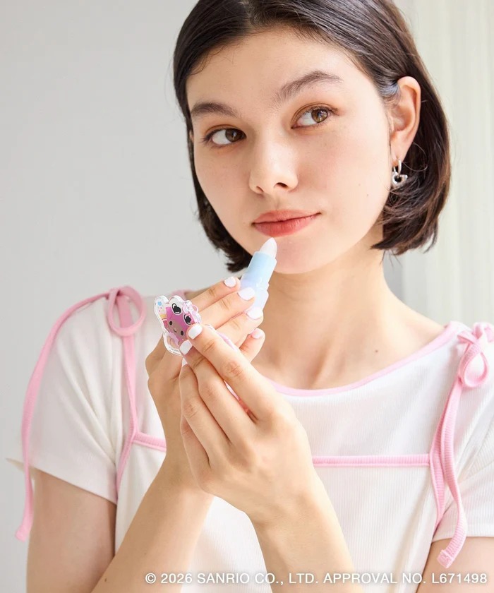 🎀【預訂】ROPE' PICNIC x Sanrio 曬黑造型潤唇膏，附鏡子掛件 - Cinnamoroll