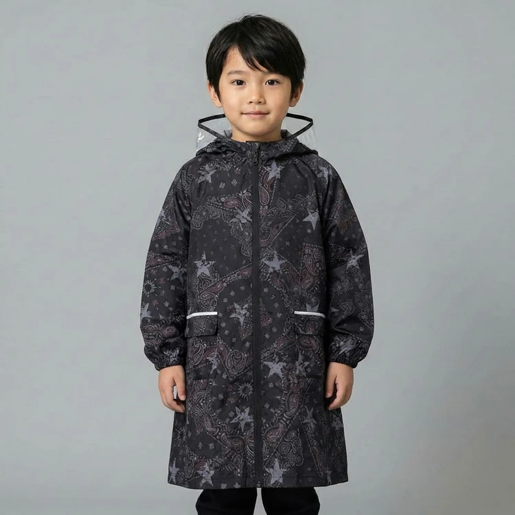 日本 Kiu 兒童有袖雨衣 L Size (130-140cm)