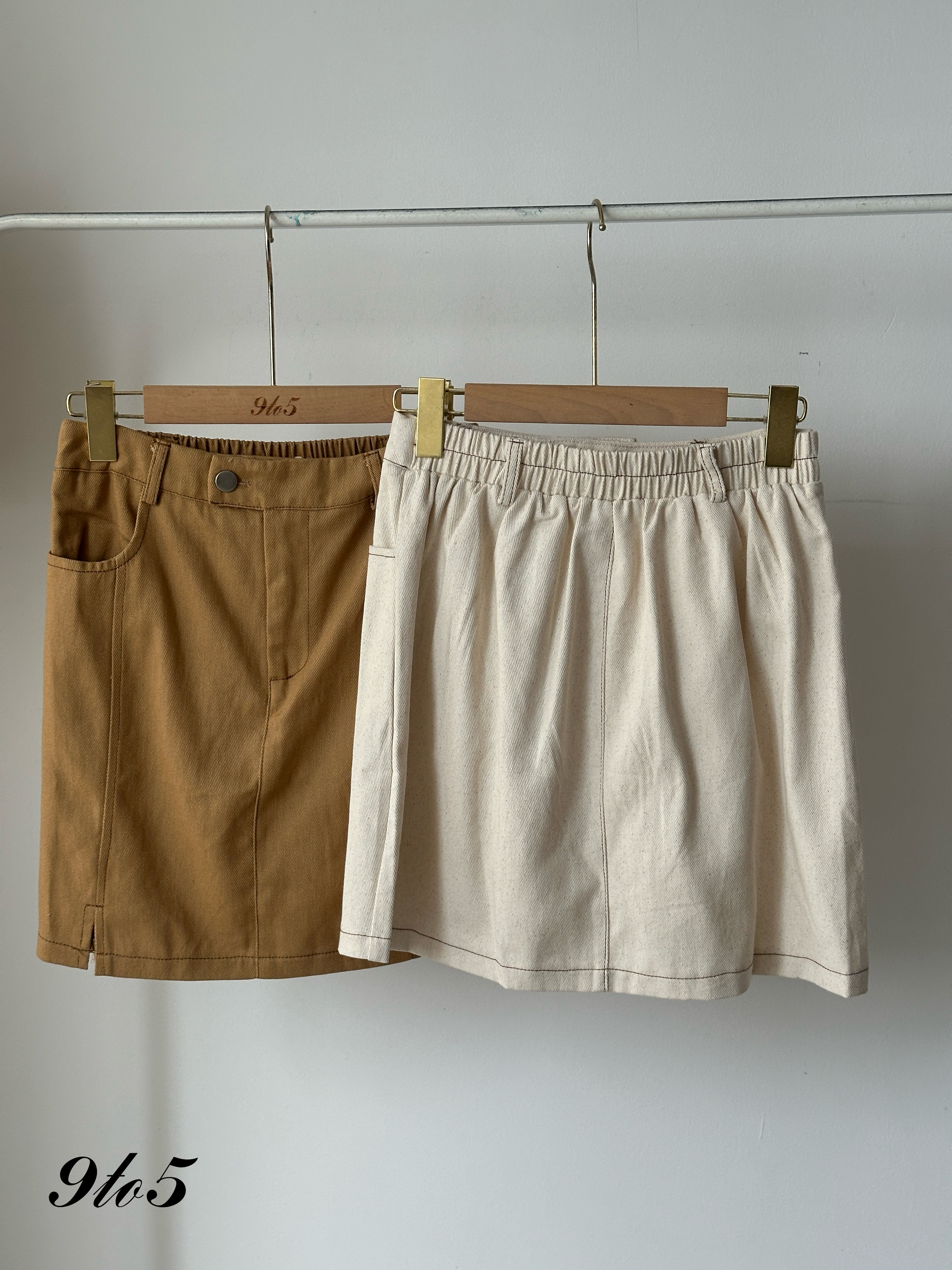 S1821 A Line Short Skirt - 4 Colors 