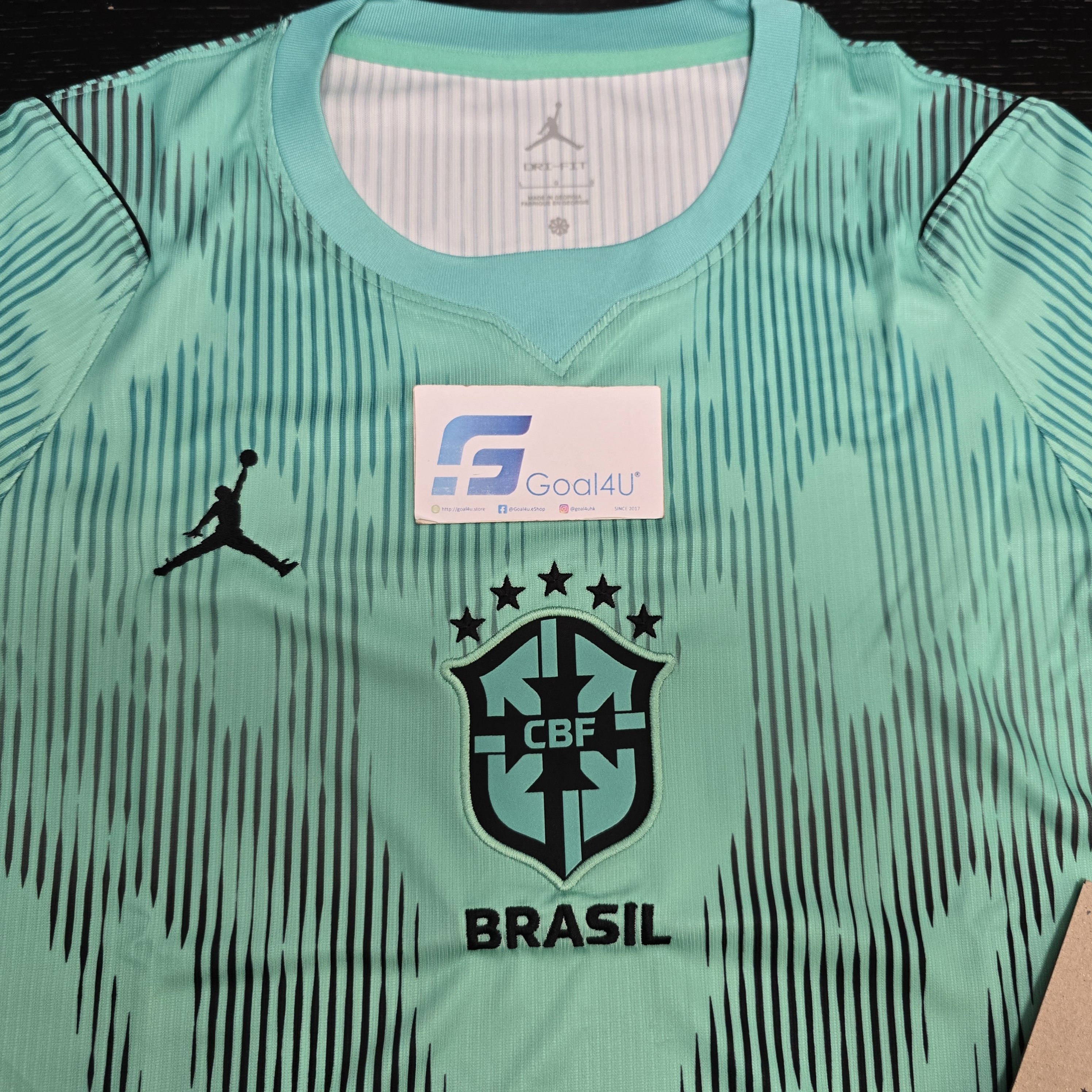 Nike x Jordan Brazil 巴西 2026-27  薄荷綠龍門球衣 (可加印字章) IQ3335